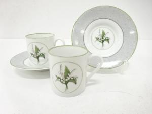 Christian Dior　クリスチャンディオール　ミリラフォーレ　デミタスカップ＆ソーサー　ペア　洋食器